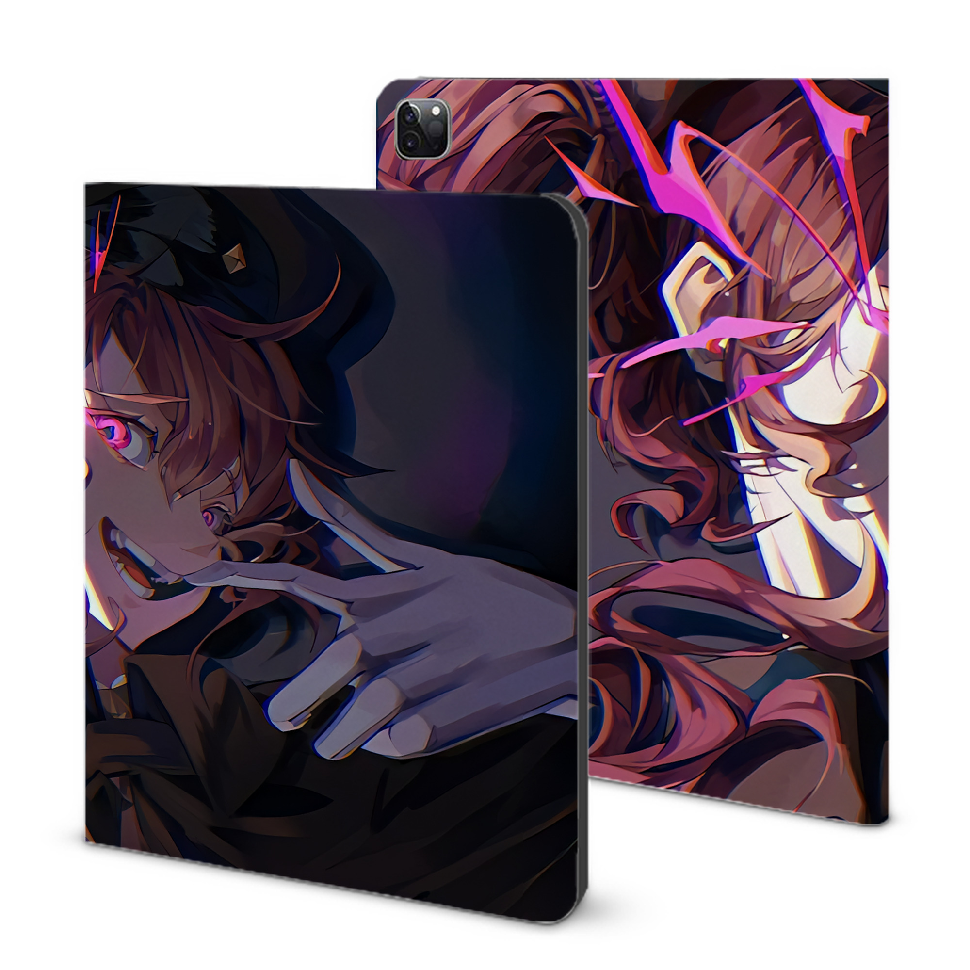 （画像用） 文豪ストレイドッグス Bungo Stray Dogs IPad ケース ブック型 PUレザー TPU 耐衝撃 軽量 薄型 ペン収納なし 全面保護 IPad 各モデル対応